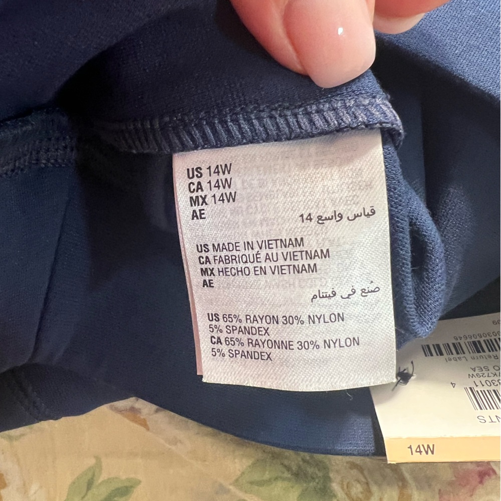 INC International Concepts Navy Skinny Pants - Picture 7 of 13